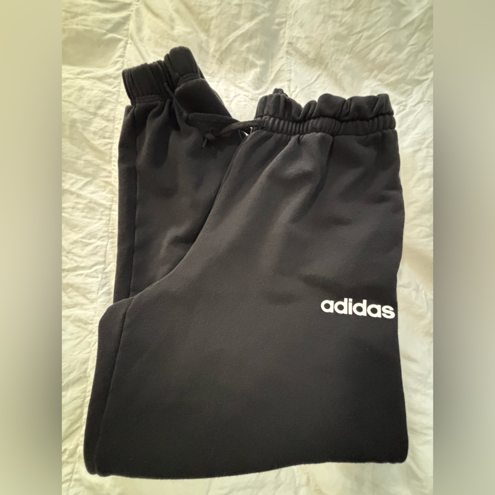 Adidas black joggers